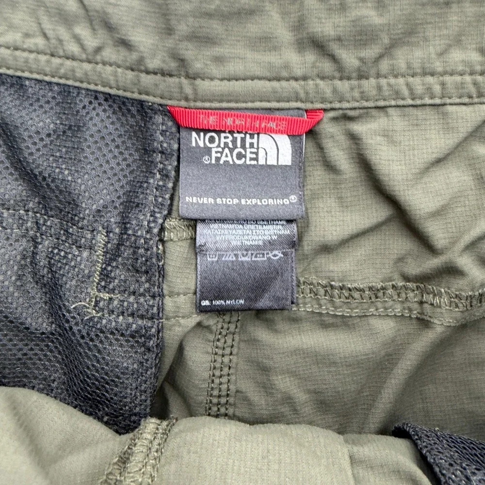 The‎ North Face Mens Horizon Cargo Shorts Olive Green Hiking Ripstop Size 32